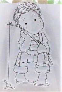 Clear Stamps Imported - Fishing Champ 9cm*6cm