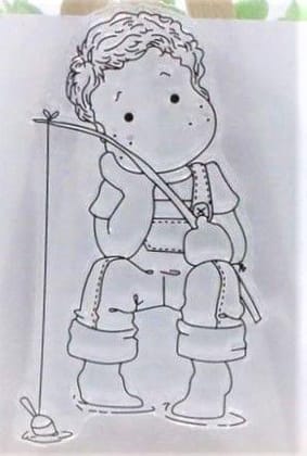 Clear Stamps Imported - Fishing Champ 9cm*6cm Clear Stamps Imported - Fishing Champ 9cm*6cm