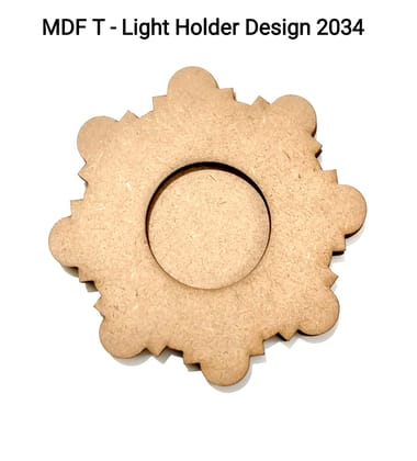 Brand Zero MDF Tea Light Holder Double Layer - Design BZMDFTEALHDDL2034 Brand Zero MDF Tea Light Holder Double Layer - Design BZMDFTEALHDDL2034