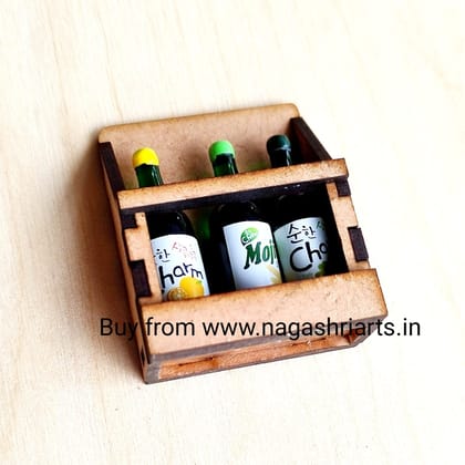 Miniature Wine Bottle Holder -1 pc