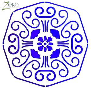 Imported Stencils- 5"*5"- Floral Graphic Mandala Design Background 34
