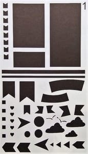 Stencil - 4"*7" Design 1