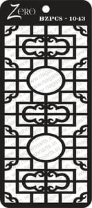 Brand Zero Pratibimb Craft Stencil - Select Your Preferred Size - Code: BZPCS-1043