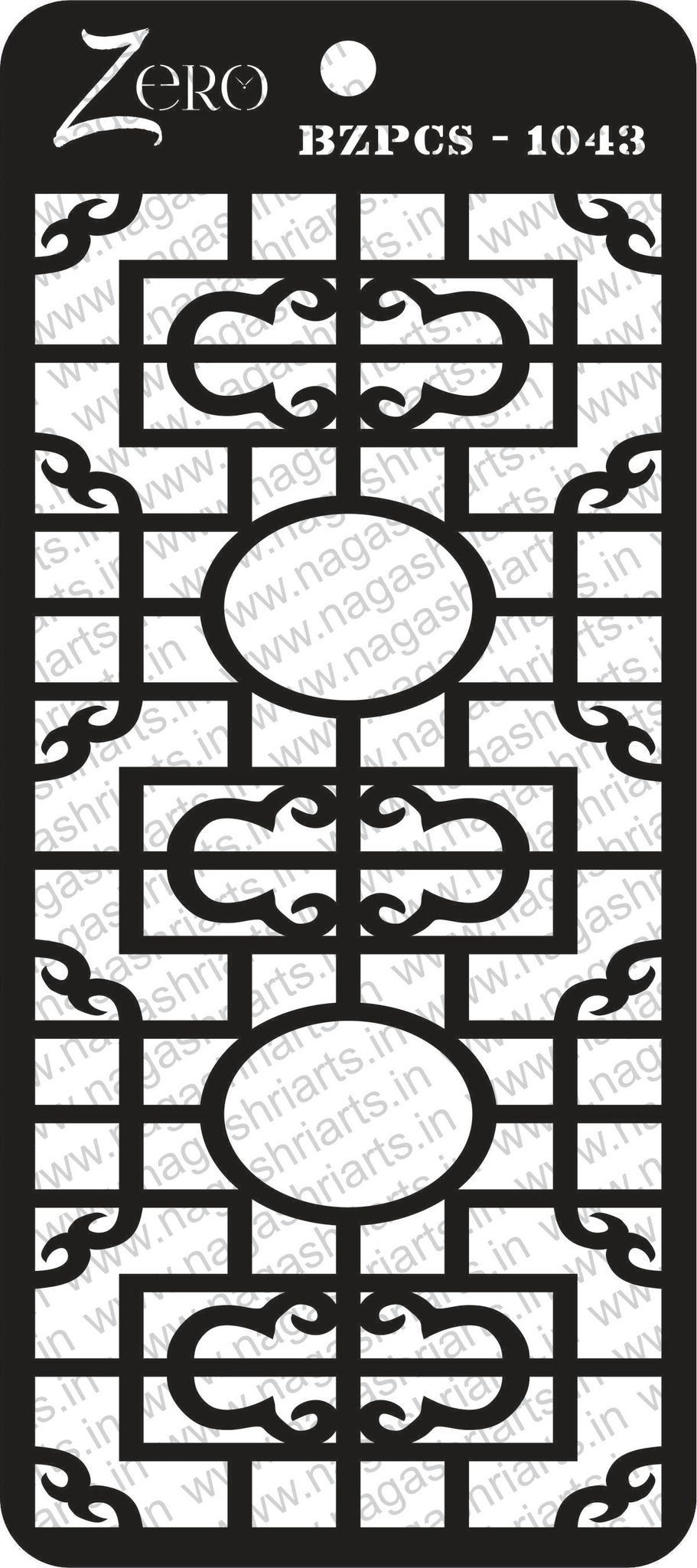 Brand Zero Pratibimb Craft Stencil - Select Your Preferred Size - Code: BZPCS-1043