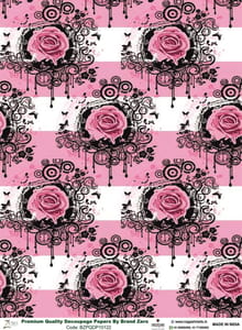 Brand Zero Premium Quality Decoupage Paper Pack of Two - Design Code: BZPQDP10122