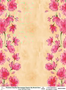 Brand Zero Premium Quality Decoupage Paper Pack of Two - Design Code: BZPQDP10094