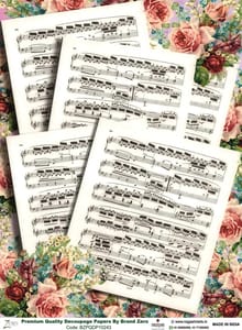 Brand Zero Premium Quality Decoupage Paper Pack of Two - Design Code: BZPQDP10243