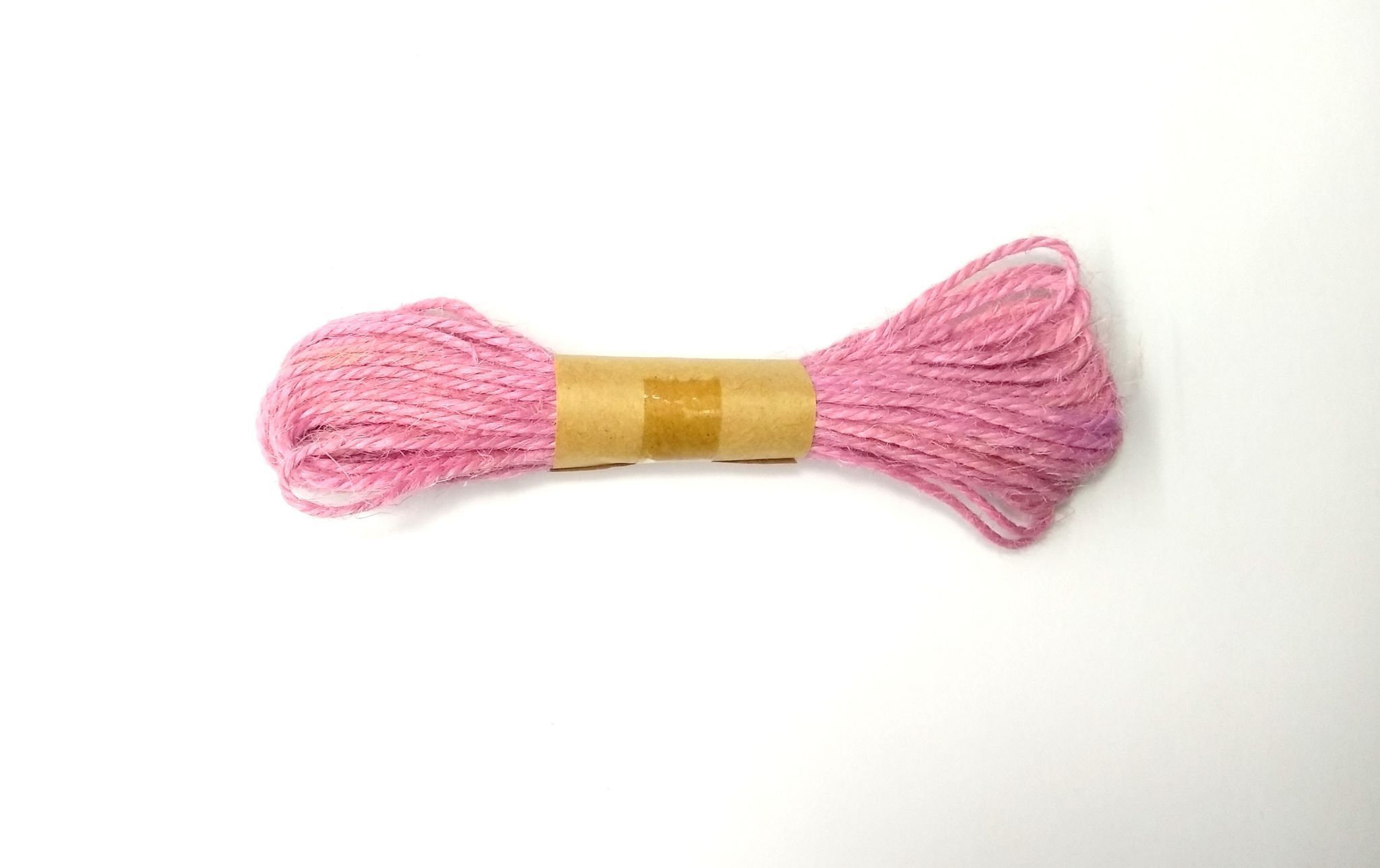 Jute Twine String 10 Meter Roll - Pink Color 3 Ply - 2mm Diameter