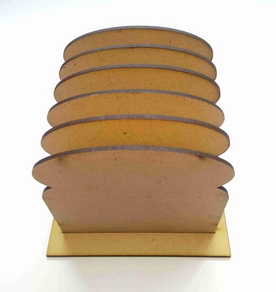 MDF Wine Bottle Magnet Base / Key Holder / Platter - 3 pcs