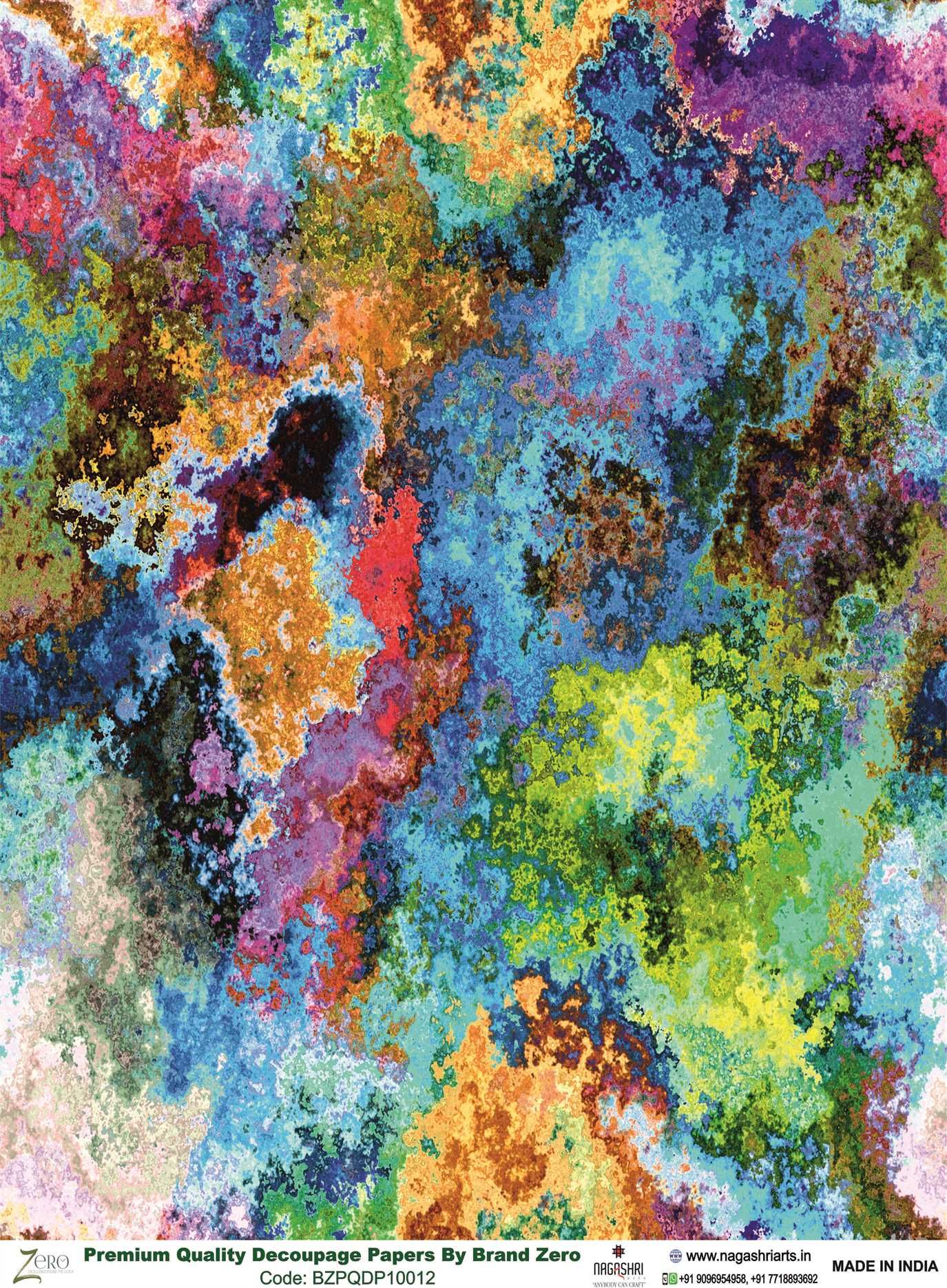 Brand Zero Premium Quality Decoupage Paper Pack of Two - Design Code: BZPQDP10012