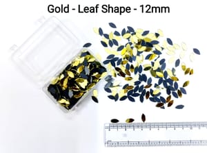 Gold Mirror Cutouts for Lippan Art - Leaf / Eye Shape - 12mm - Select Your Quantity