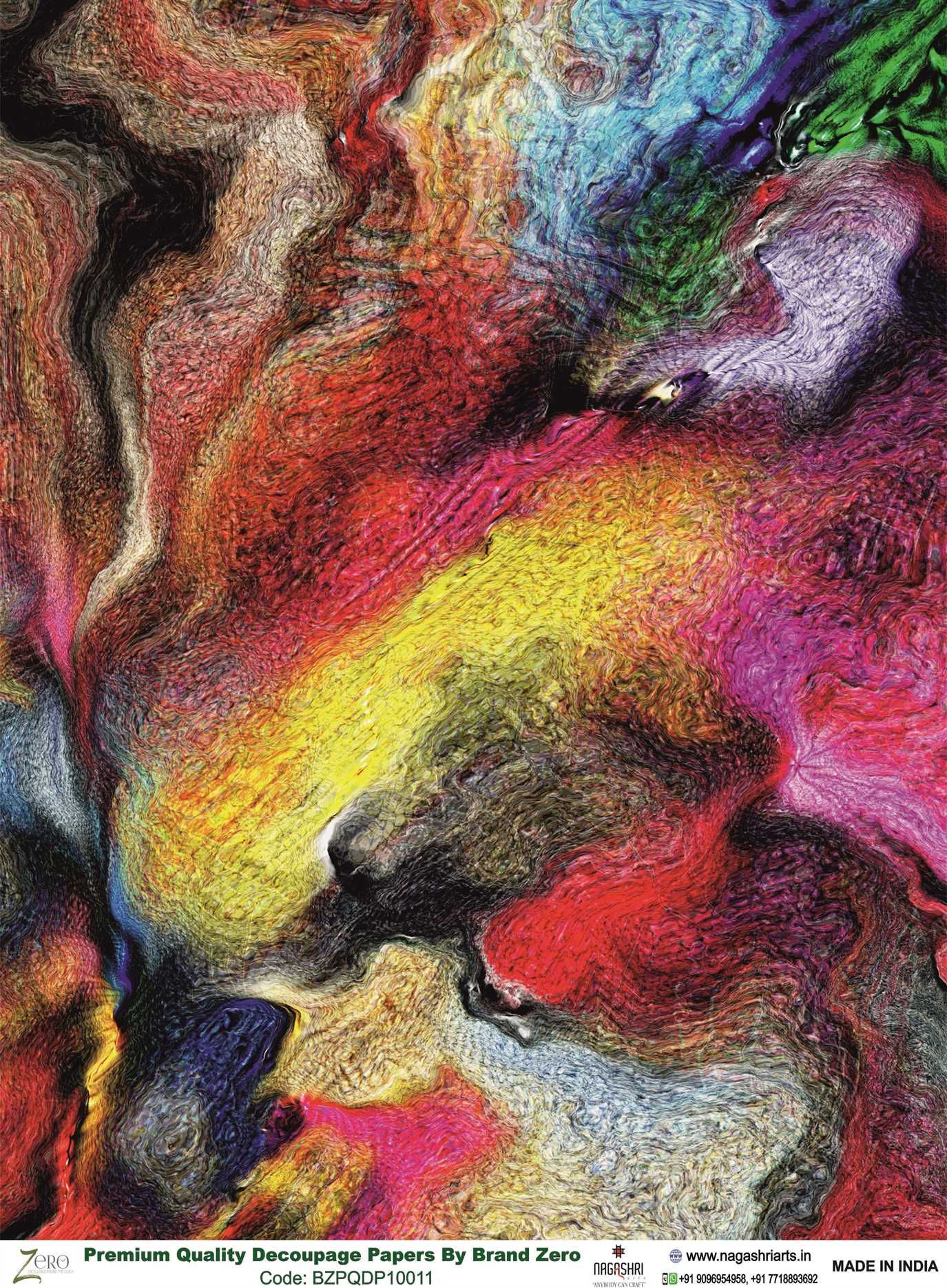 Brand Zero Premium Quality Decoupage Paper Pack of Two - Design Code: BZPQDP10011