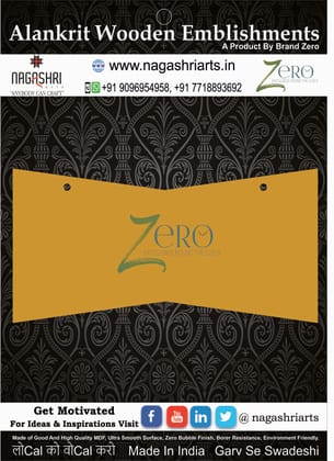 Brand Zero MDF Designer Name Plate BZDNP001